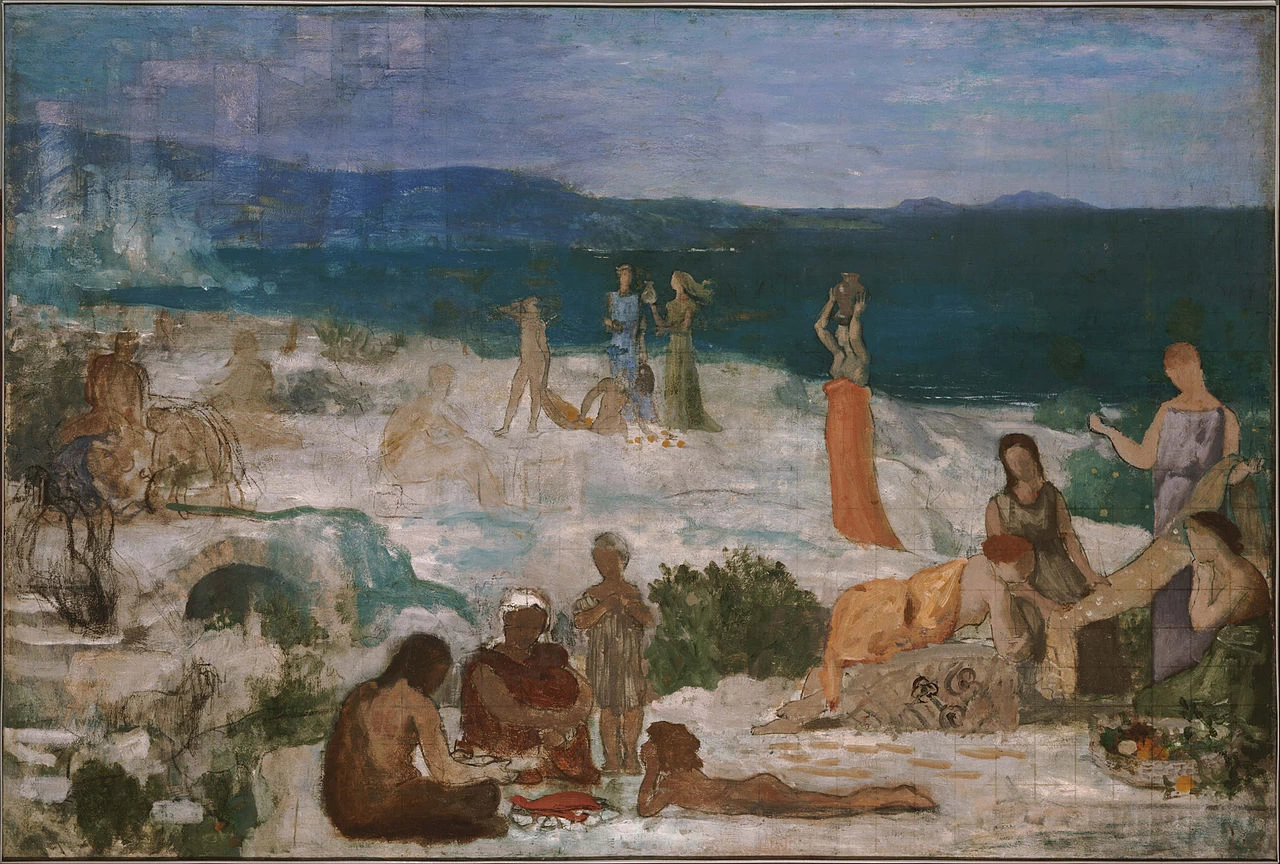 Pierre Puvis de Chavannes - 100, Marsiglia, colonna greca, The Phillips Collection